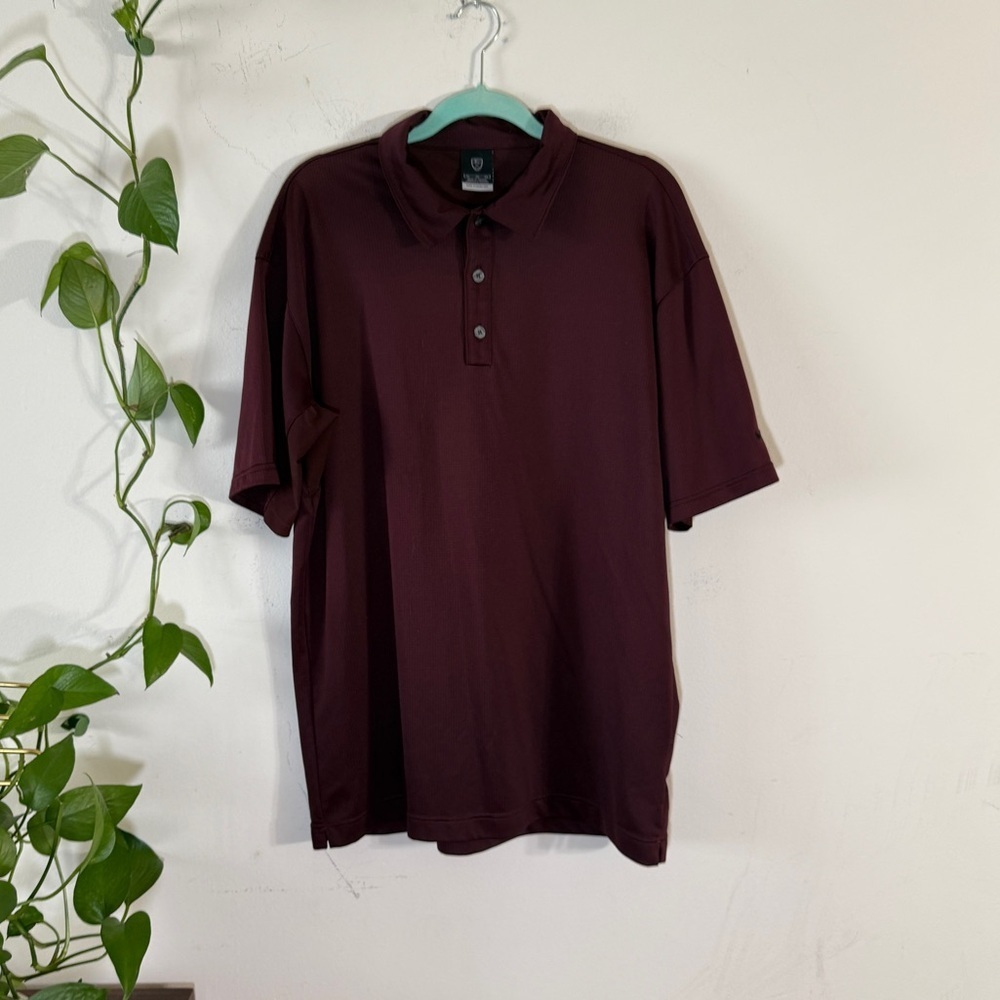 Nike Men's Golf Light Weight Polo Maroon XL